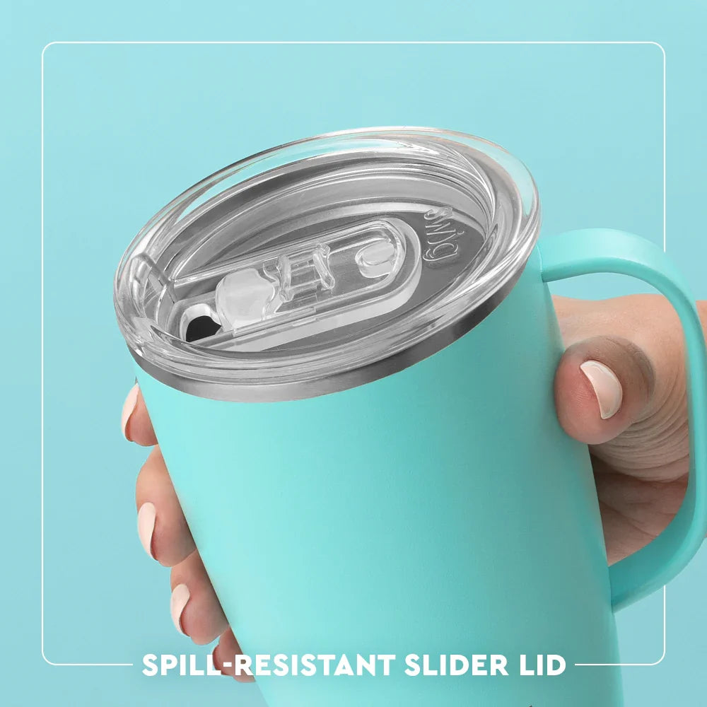 Wanderlust 18oz Insulated Travel Mug with Handle