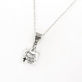 Prayer And Faith Necklace, Christian Gift, Christian Necklace, Prayer Is The Road To Heaven, Faith Opens The Door, Religious Necklace